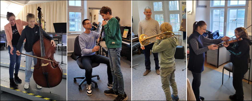 Besuch in der Musikschule