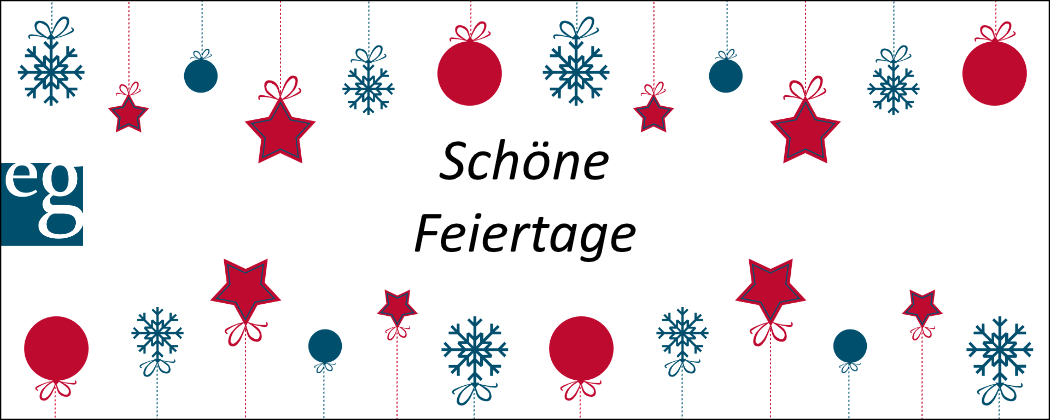 Schöne Feiertage!